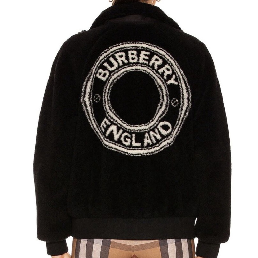 Burberry Black Fleece Jacket